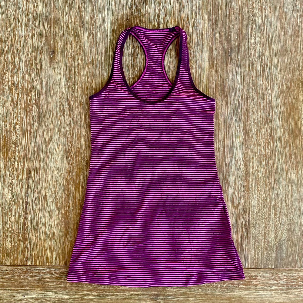 Lululemon Women’s Striped Racerback Tank Top Size 4